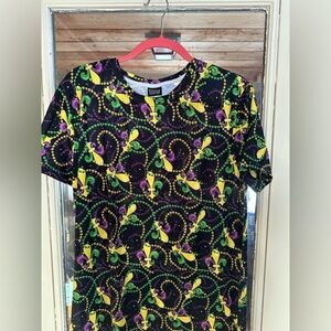 Mardi Gras Colorful Graphic T-Shirt